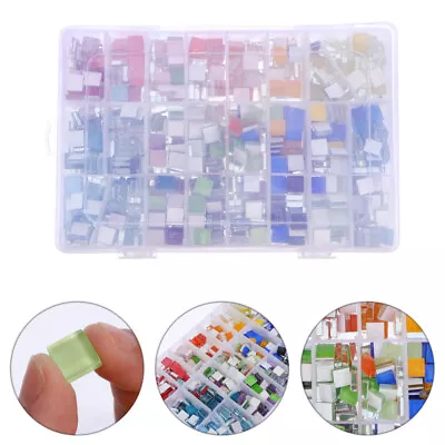  Mosaic Storage Boxes Decorative Beads Glass Crafts For Kids Button • £38.69
