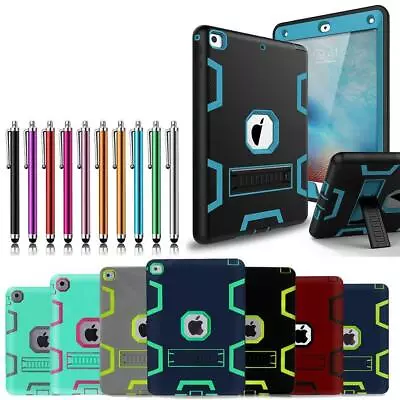 NEW Military Shockproof Heavy Duty Rubber Hybrid Stand Case Cover For Apple IPad • $35.99