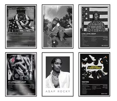 ASAP Rocky Poster Album Cover Limited Edition Posters ，Rapper Music Posters R... • $22.32