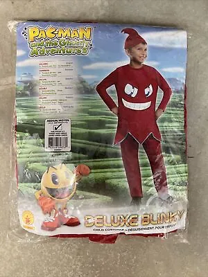 New Pac-Man Red Ghost Blinky Deluxe Child Halloween Costume Medium • $20