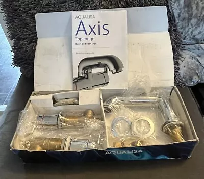 Aqualisa Axis Bath 3 Hole Deck Mount Tap Set AX0263 • £10