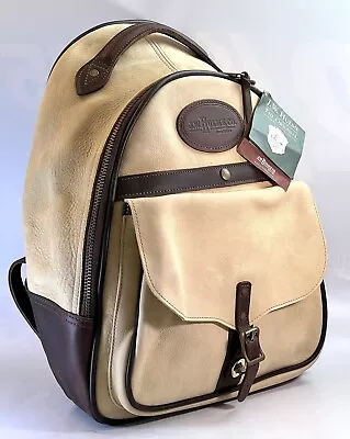 Rare J.W Hulme Sahara Day Hiker Pack Leather Backpack #65022 Beige NOS • $650