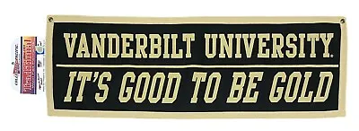 Vanderbilt Commodores Wool 30” Banner By Collegiate Pacific-New • $29.99