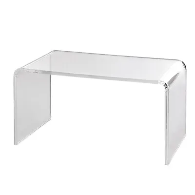 Acrylic Coffee Table C-Shaped Clear Acrylic End Table Transparent Side Table • £369.99