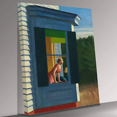 Edward Hopper Woman Looking  Canvas Print Wall Art • £29.98