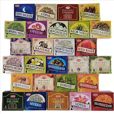 Hem Incense Cones MEGA SALE - Buy 5 Get 7 FREE !! Huge Variety - Free Shipping! • $3.33