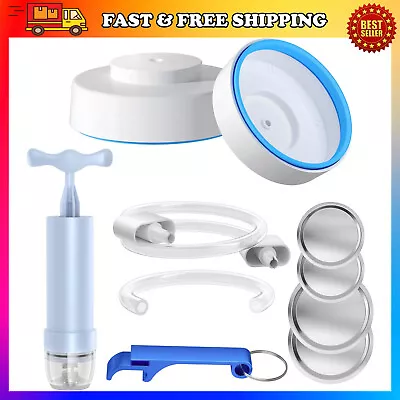 Jar Vacuum Sealer For Wide & Regular Mouth Mason Jars Sealer Kit Canning Sealing • $20.39