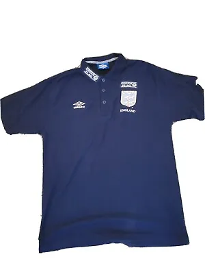 £30 • Buy Umbro England 1990s Polo Shirt XL