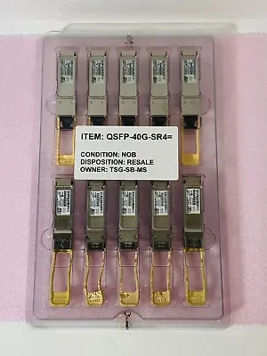 Cisco QSFP-40G-SR4 40GBASE-SR QSFP Transceiver Module (Never Used Overstock) • $24.99