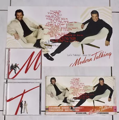 Modern Talking 2003 Let's Talking Best Of Taiwan Long Box 2-CD SAMPLE W/ Poster • $99.99