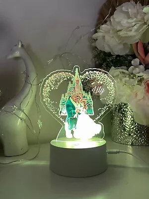 Personalized Beauty And Beast  Birthday Gift Table Lamp Acrylic Night Light • $44.99