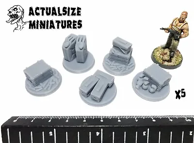 £4 • Buy 5 Modern War Game Loot Markers, Ammo Boxes & Jerry Cans Plastic 28-35mm Scale
