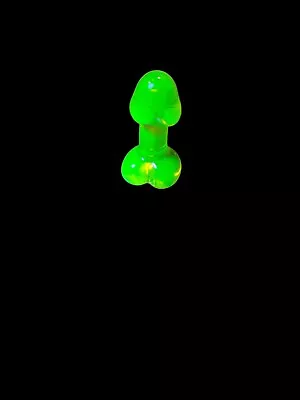 Uranium Glass Vaseline Glass Mini Man Johnson Wiener • $143.10