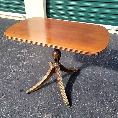 Mid Century Solid Mahogany Duncan Phyfe Coffee Table By Imperial (CT253) • $325