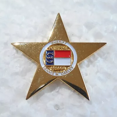 Person County North Carolina Sheriff Dennis Oakley Lapel Hat Pin Pinback Badge • $8.99