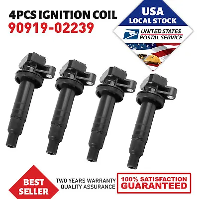 4X Ignition Coil 90919-02239 For Denso Toyota Corolla Celica Matrix 1.8 673-1300 • $74.89