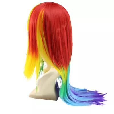 1PC Cosplay Wig Rainbow Dash Wig Carnival Costume Accessories Colorful U • £13.76