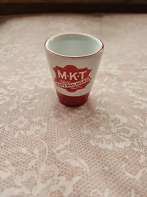 Katy Railroad MKT Ceramic Shot Glass Missouri Kansas Texas • $9.99