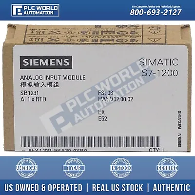 Siemens 6ES7231-5PA30-0XB0 SIMATIC S7-1200 SB1231 RTD 1-Point New Sealed • $114