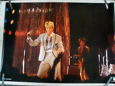 $26.02 • Buy David Bowie  In Concert Holding Microphone  Commercial Poster From 1982