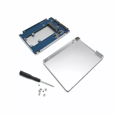 MSATA SSD Mini Pci-e To 2.5  SATA Adapter With Silver External Case US Stock • $11.63