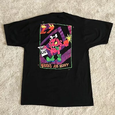 Vintage 1992 L7 Bricks Are Heavy Hands Punks Rock Band Tee Shirt Large • $745