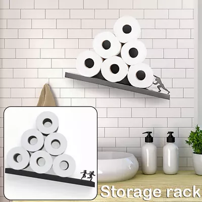 $28.99 • Buy Toilet Paper Roll Holder Stand Metal Hercules Tissue Storage Bath Organizer