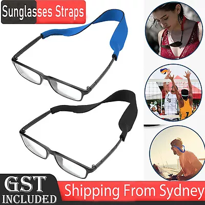 $3.59 • Buy Sunglasses Strap Sports Band Reading Glasses Neck Cord Neoprene Eyewear ColourAU