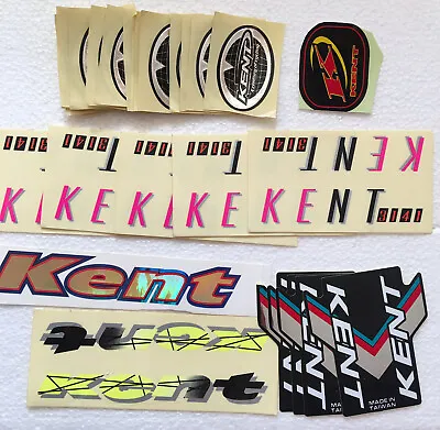 30 Piece NOS Vintage KENT Bike Bicycle FRAME DECALS Lot Stickers • $29.99