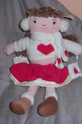 Cloth Dol Holly The Winter Doll  By  Laura Ashley With Tag  (#b52-38) • $11.58