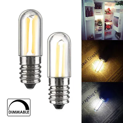 Mini E14 E12 1W 2W 4W Dimmable LED Fridge Freezer Filament Light Bulb Lamps GD • $1.40