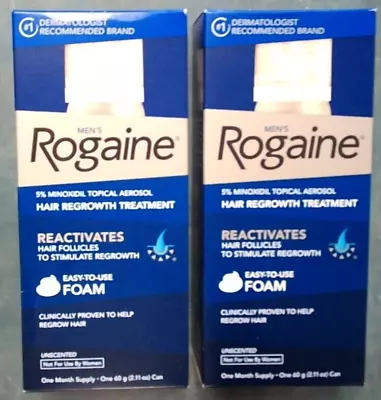 2 Rogaine Men's Revitalizes Hair Follicles  1 Month Supply 60g Exp 9/24 • $9.99