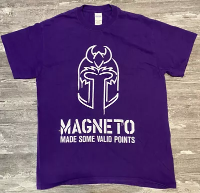 Magneto Made Some Valid Points Purple X Men Tshirt Sz Medium Mens • $19.99