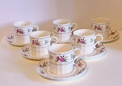 Mikasa Maxima Brywood Coffee Tea Cup & Saucer Set -6 Sets • $34.99