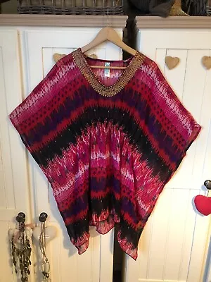 Lovely Ladies Sequin Beach Cover Up From Ocean Club Size 10 • £5