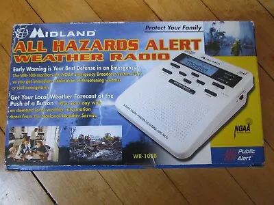 Midland All Hazards Alert Weather Radio WR100B New Open Box • $14