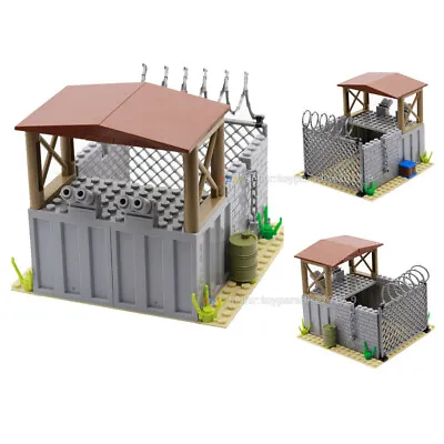 MOC Custom Military Building Blocks Bricks Watchtower Battle Scene Baseplate DIY • $24.01