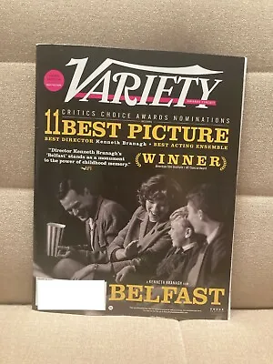 Variety Magazine 1-24-22 -  Belfast 2022 Oscars Licorice Pizza Jennifer Hudson • $14.99