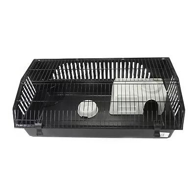 Indoor Rabbit Guinea Pig Bunny Cage Black 100cm Deluxe Accessories House Bowl • £42.74