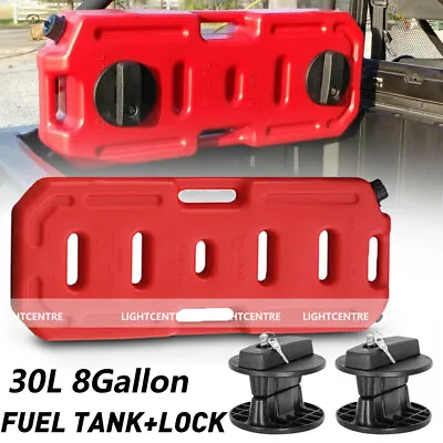 30L 8 Gallon Fuel Pack Gas Container Fuel Can Lock For Jeep ATV UTV Polaris RZR • $161.49