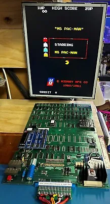 Midway Ms. PAC-MAN PCB With Normal And Fast Speed. (#830601) • $300