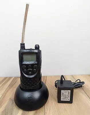 Motorola CP100 Model UHF Two Way Radio & Charger Tested Works - Shows Wear • $29.99