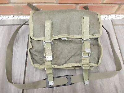 Vintage 80's Polish Army Canvas Webbing Bread Bag Military Satchel-NEW. • $20.95