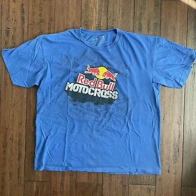 Red Bull T-Shirt XL Blue Motocross Racing Short Sleeve Alpinestars Energy Drink • $15.99