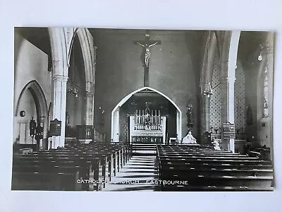 Vintage Postcard Eastbourne Catholic Church Interior Early Real Photo  • £1.40