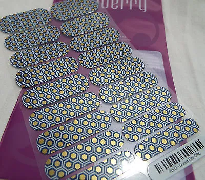 Jamberry Queen Bee 0316 40H2 Nail Wrap Full Sheet • $7.22