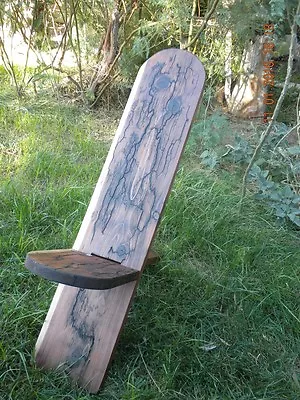 Custon Viking Stargazer Chair. Solid  Red Wood Hand Crafted Christmas Silver • $2475