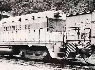 Saltville Railroad SW #1 SW1 Electromotive Train Photo Saltville Virginia 1982 • $16.97