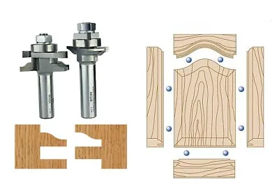 Whiteside 6002   Ogee  Stile & Rail Router Bit Set & 100-pk. Space Balls • $139.99