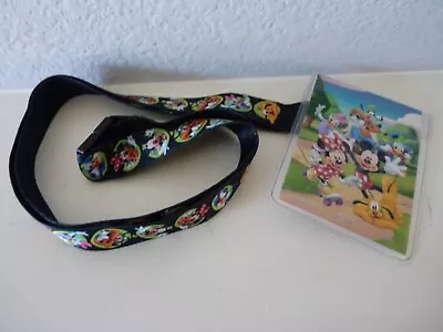 Disney Lanyard With I.D. Card Holder MICKEY MOUSE And FRIENDS • $10.99